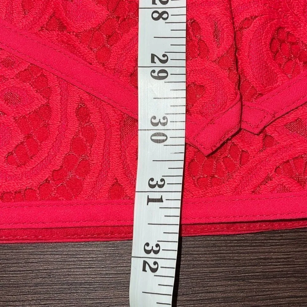 BCBGMaxAzria Womens Hanah‎ Lace Cocktail Mini Dress Burnt Red Size 2 NWT - Image 13