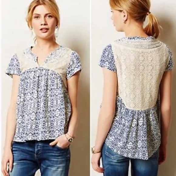 Anthropologie Akemi + Kin lace peek top - Image 2