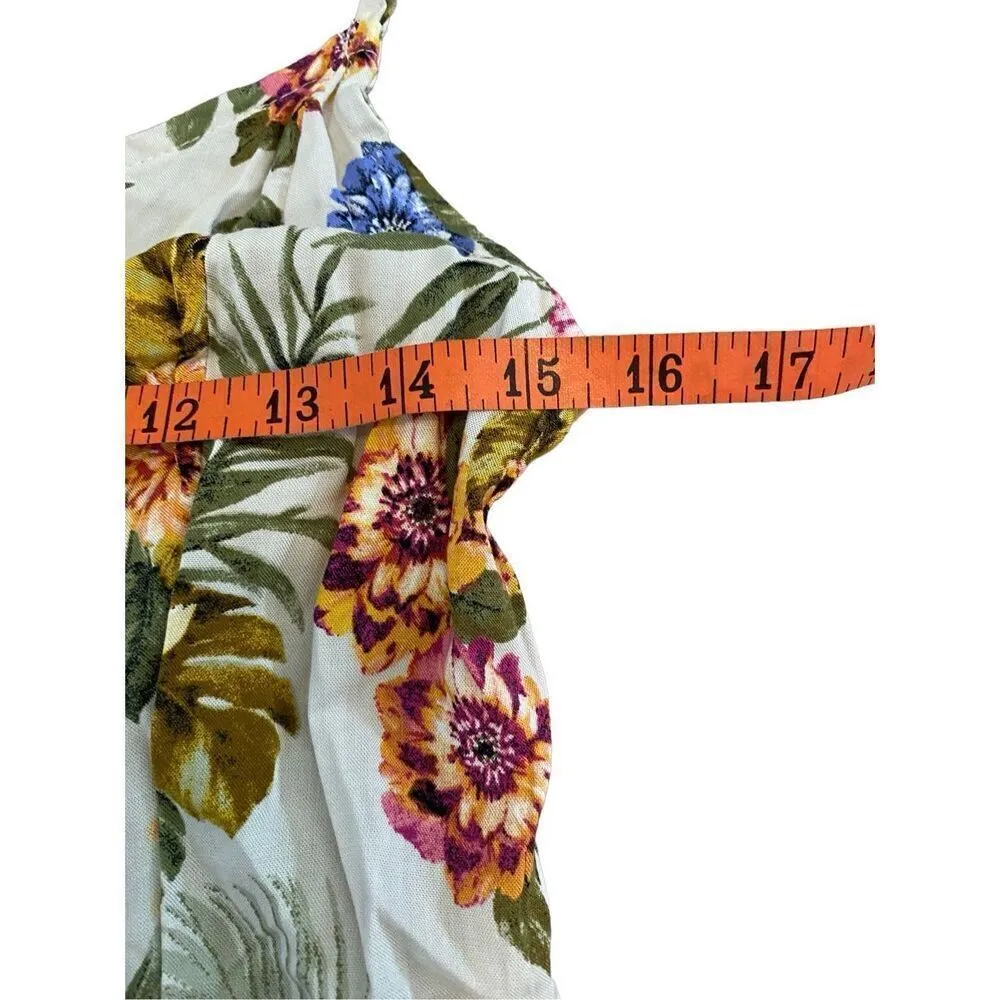 Xhilaration Button Up Floral Dress Sundress Flower Mini Dress - Image 11