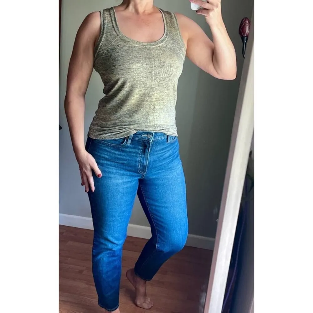 Sam Edelman Shimmery Gold and Black Hi-Low round hem Top/Tank/Shirt/Blouse S Med - Image 9