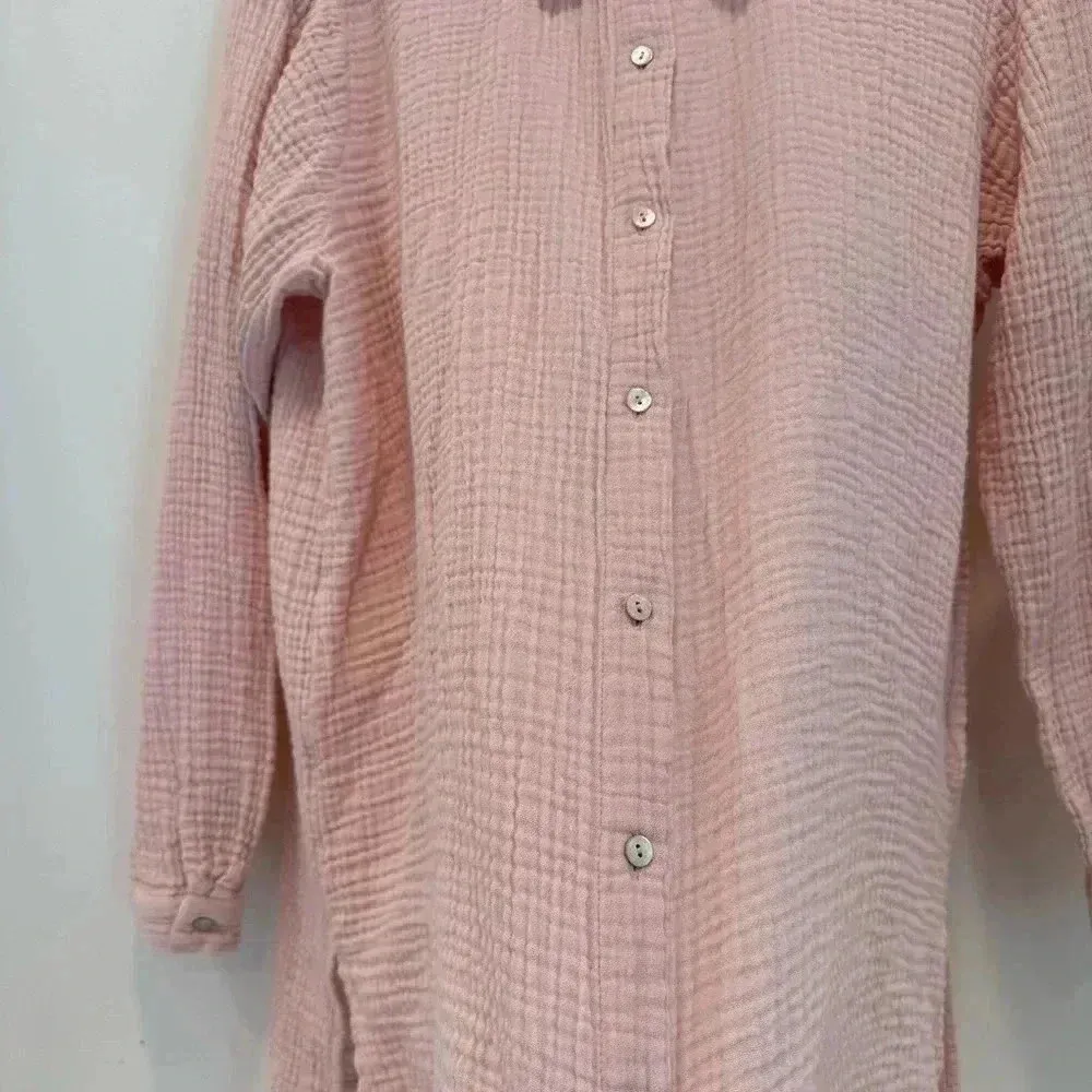 Eileen Fisher Organic Cotton Gause Classic Collar Shirt size s - Image 5