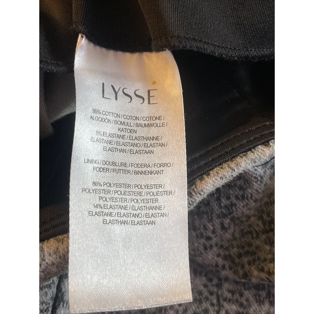 Lysse Womens Pants Leggings Size Small High Rise Snake Print Denim Mob Wife - Image 8