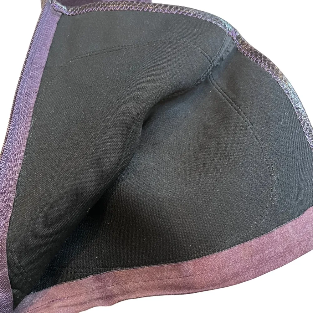 NWOT, Lord & Taylor Purple Suede Stiletto Heeled Boots, Sz 6 - Image 11