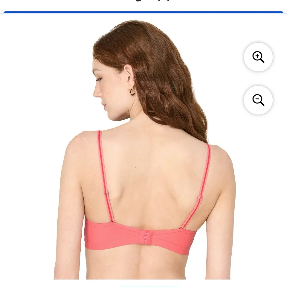 Kindly Yours Women’s So comfy lightly lined micro wire free bra XL Red - Image 2