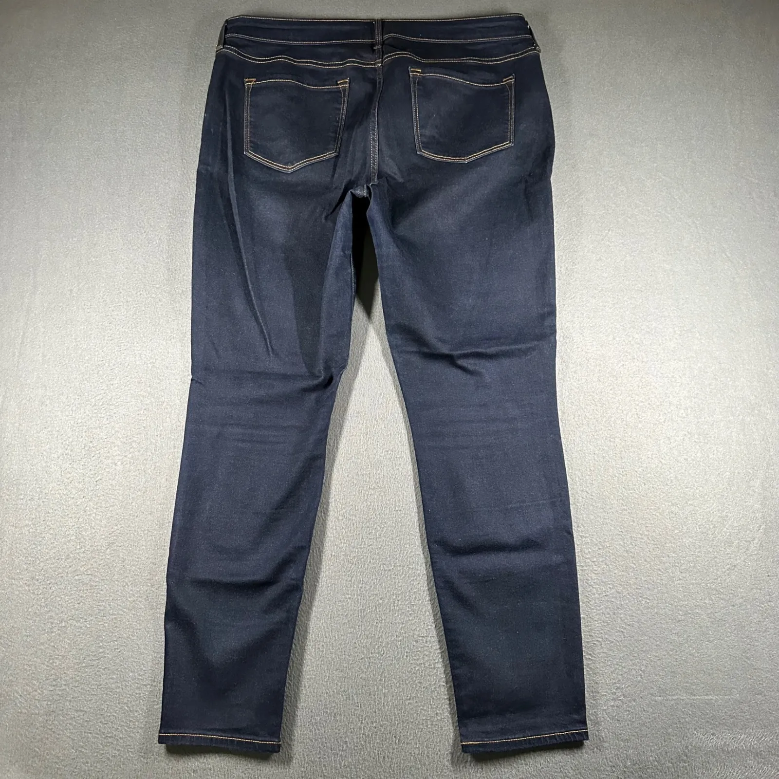 Old Navy Rockstar Super Skinny Jeans Womens 16 Dark Wash Flat Front Mid Rise - Image 11