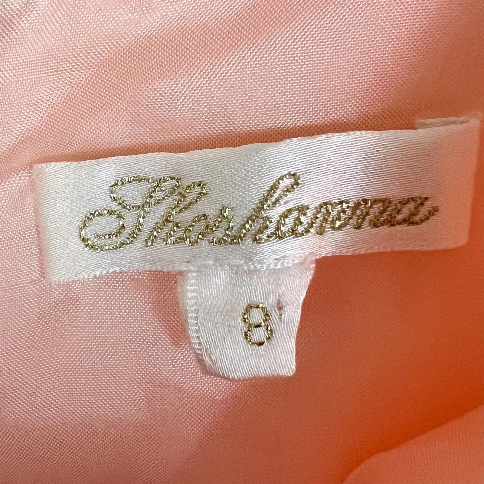 Shoshanna Light Orange/Coral Sleeveless A-Line Pleated Mini Dress Size 8 - Image 7