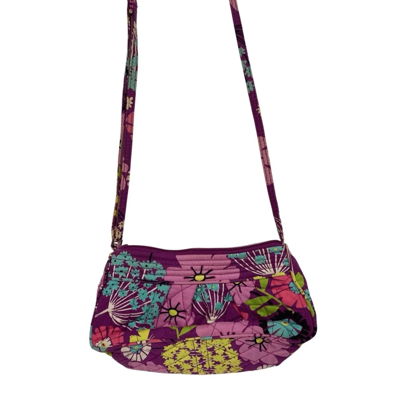 Vera Bradley Frannie Purse  Fandango Flowers ‎ Retired Pattern - Image 3