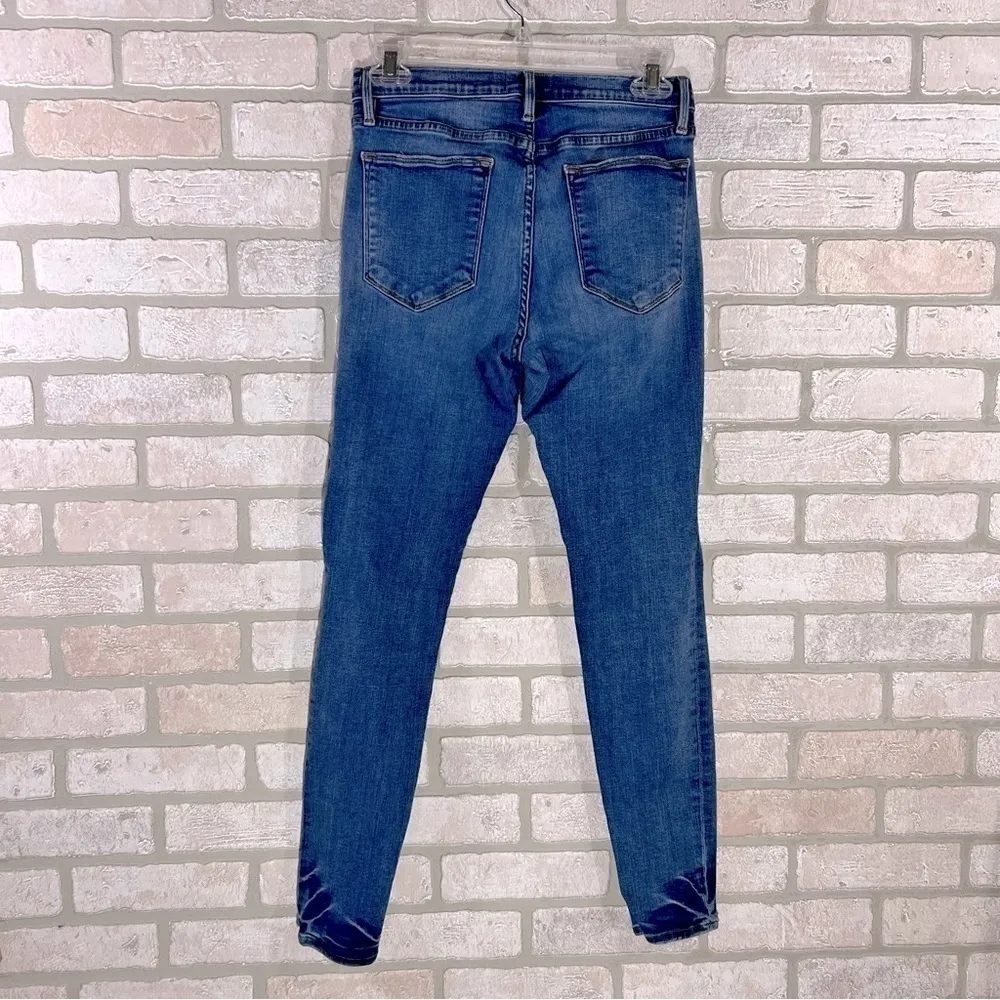 Frame Denim Le High Skinny Distressed Jeans in Roman Wash Size 28 - Image 5