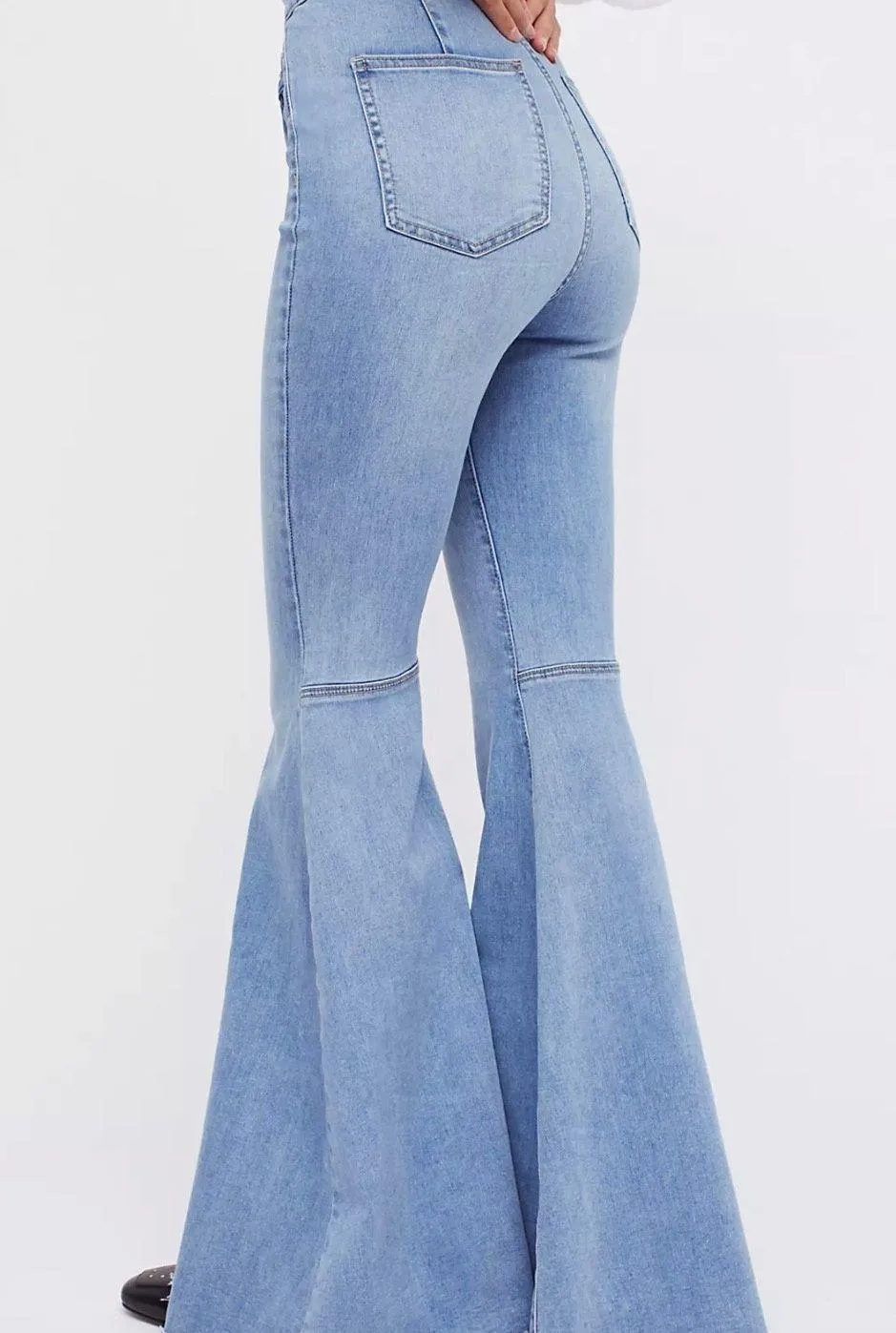 Free People Just Float On Flare Jeans - Image 2