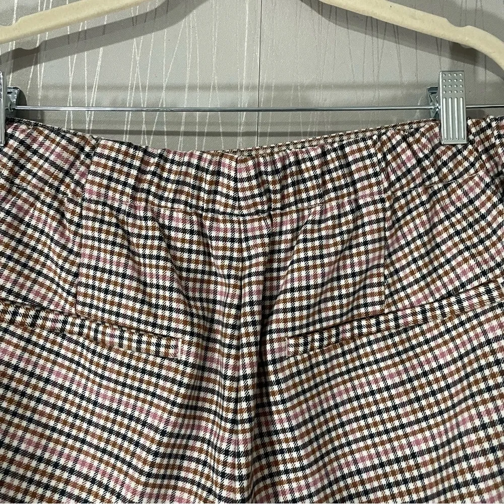 Old Navy Women’s Sz 16 Petite Pull On Cropped Stretch Pants Plaid Pockets - Image 7
