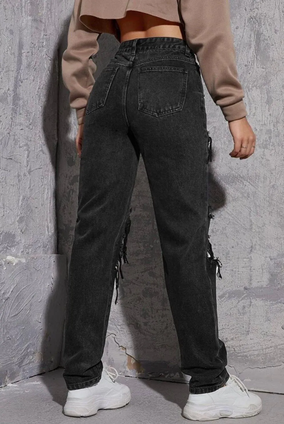 SheIn Black mom Jeans  - Image 3