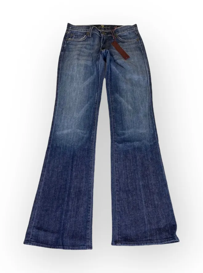 new 7 For All Mankind® ☯︎︎ Medallion Embroidered Bootcut Jeans ☯︎︎ Dark Denim 25 - Image 1