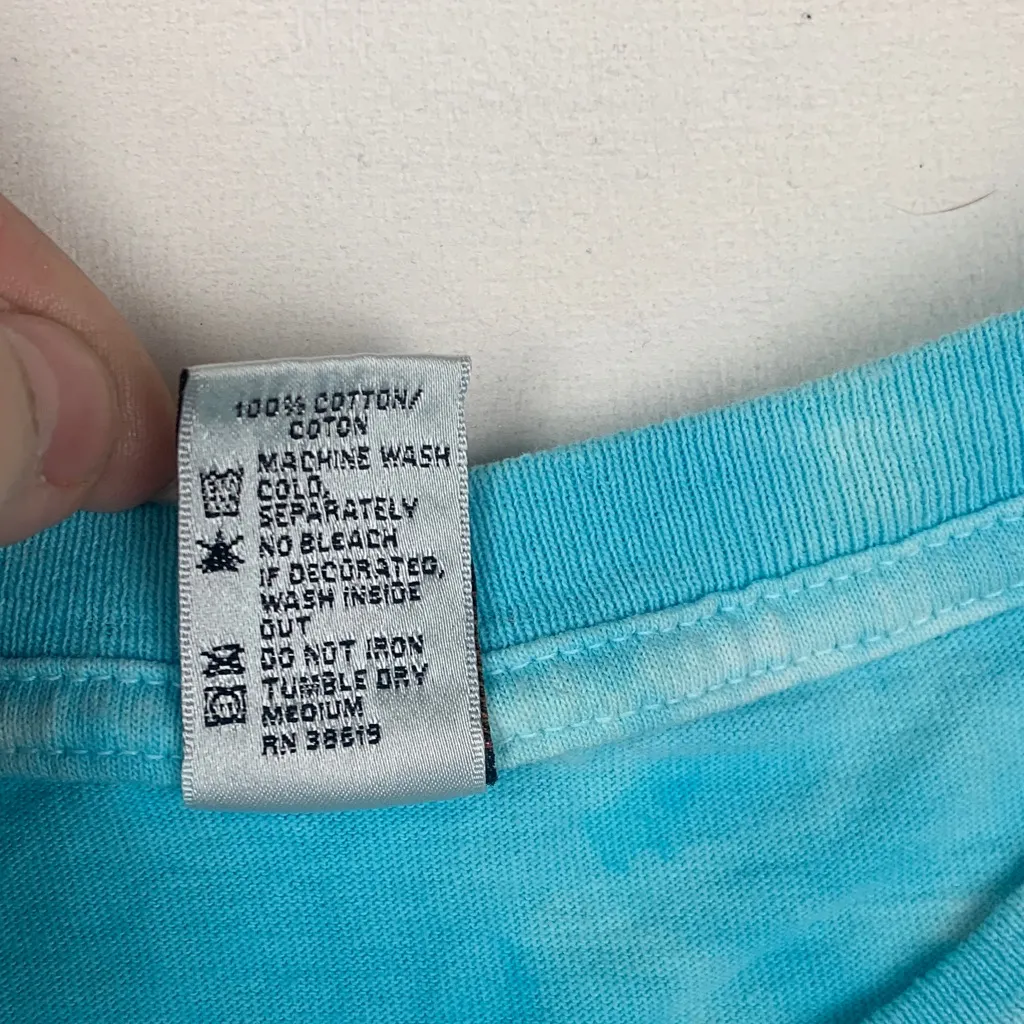 Sundog Janis Joplin size small short sleeve vintage Blue Tie - Image 6