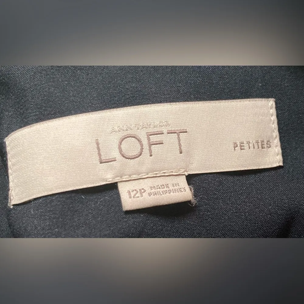 Loft- Leopard print, green, black and white dress‎ size 12p - Image 8