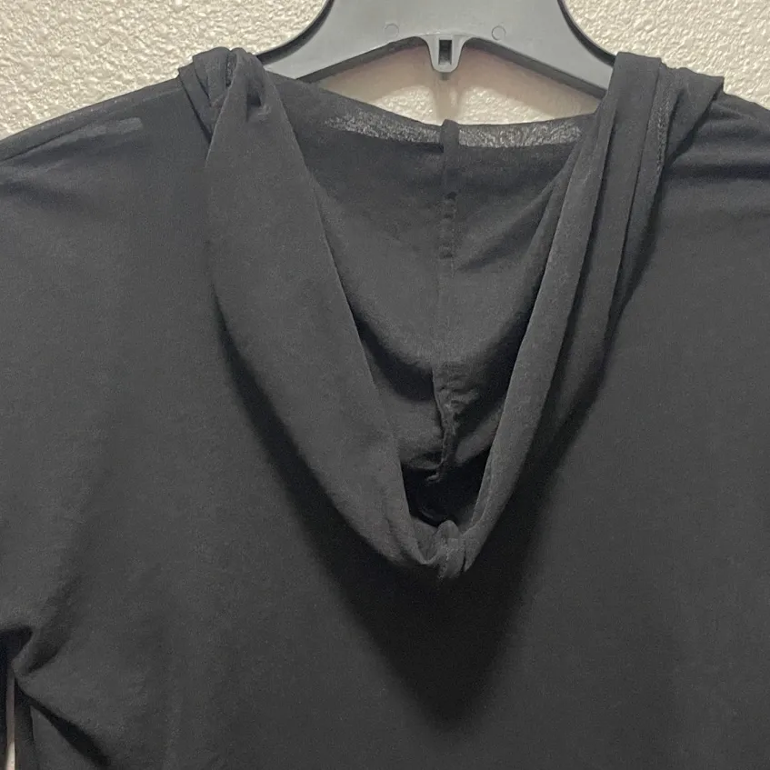 Weekend by Frank Lyman Black Layered Hooded Zip - Image 10