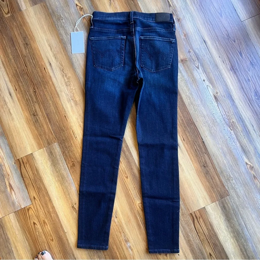 Pixie 9" Mid-Rise Skinny Blue Jeans Size 26 SKU#B24125 - Image 8