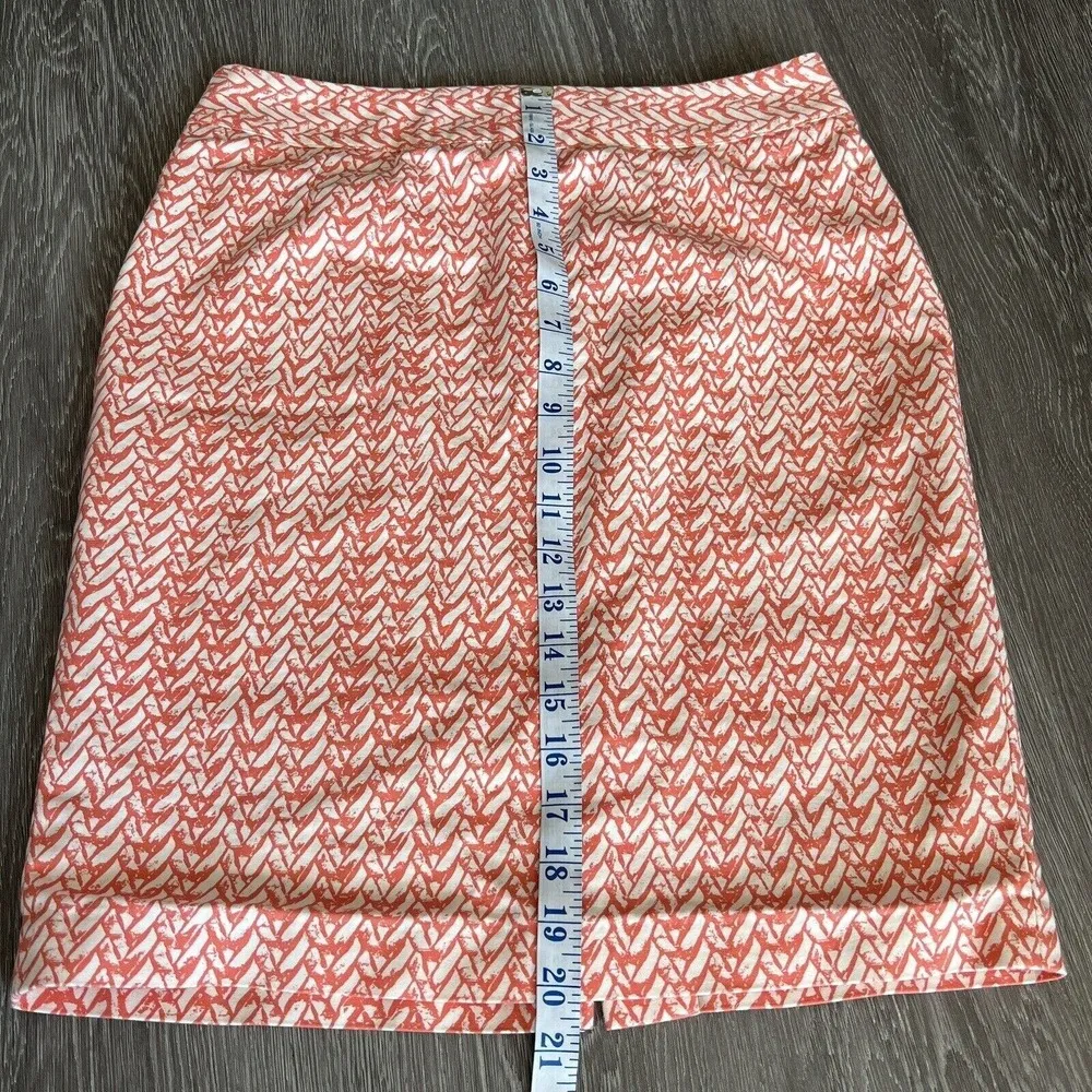 Cynthia Rowley Skirt Size 6 Print Back Slit - Image 6