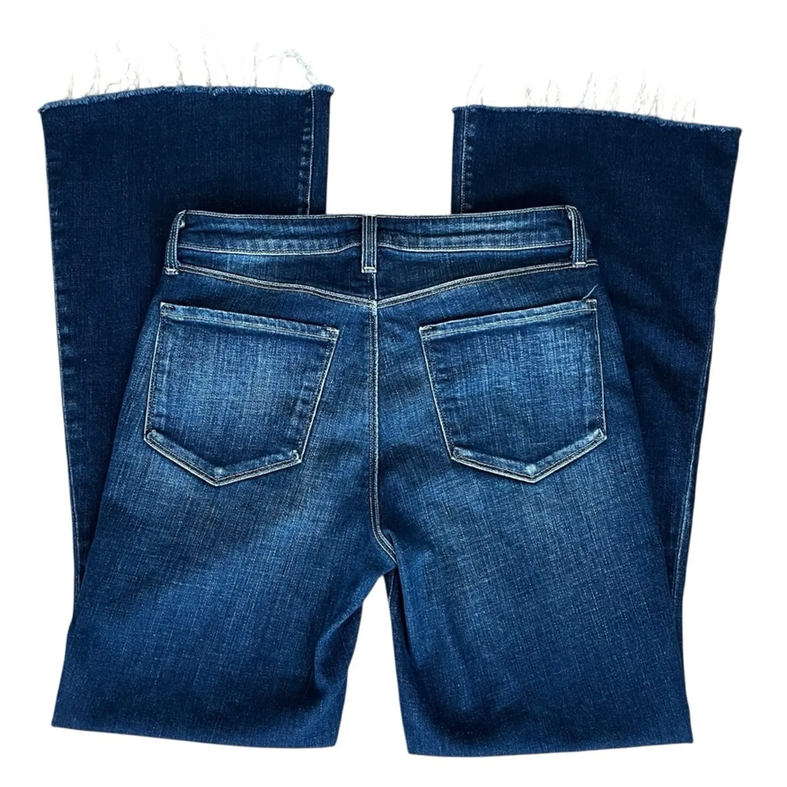 L’Agence Women’s Sera High Rise Flare Jeans Dark Beacon Wash Size 29 - Image 7