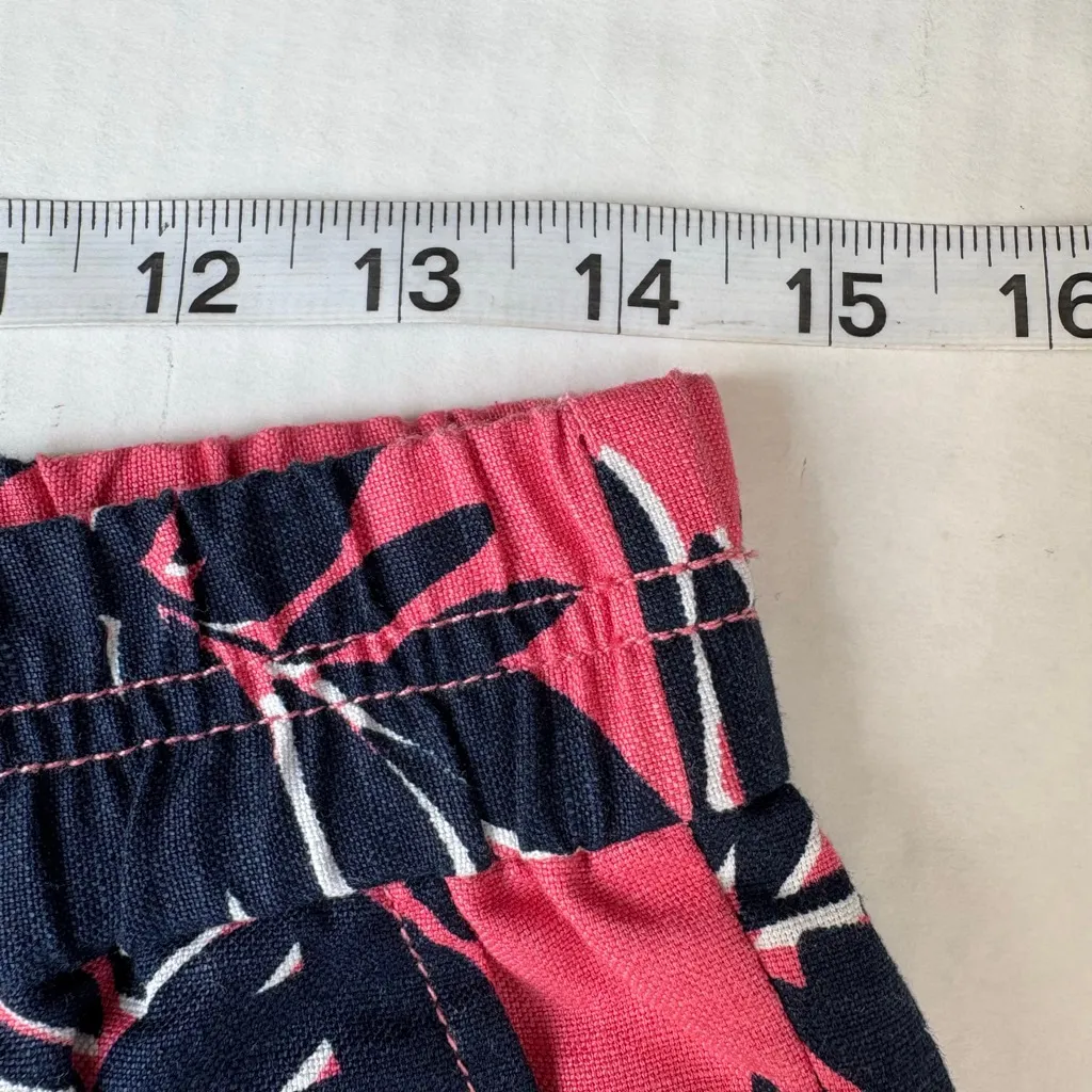 J. Crew Women's 3" printed boardwalk pull-on short pink blue size 2 - Image 13