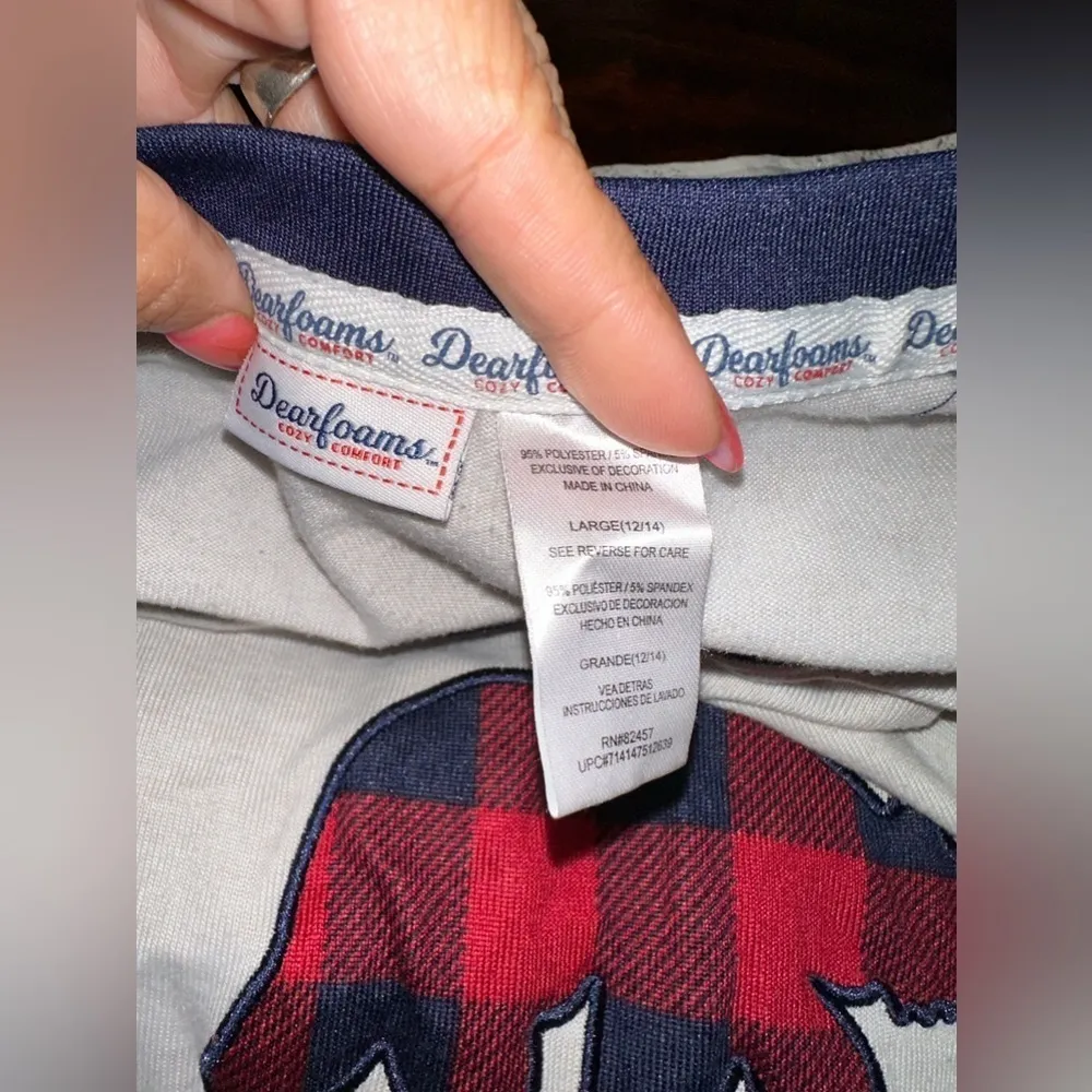 EUC couple Mamma & Papa bear long sleeve shirt size L both. - Image 9