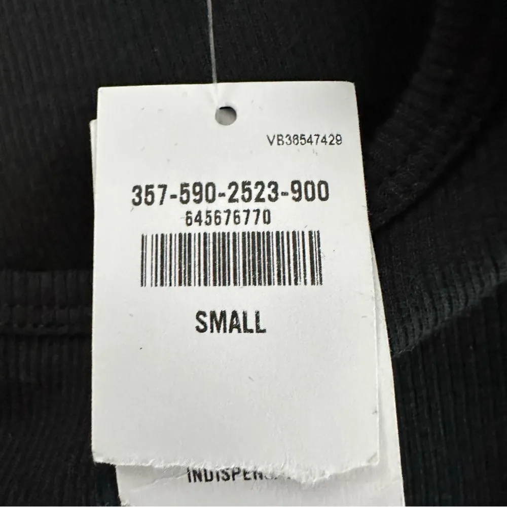 Hollister Daisy Logo Black Long Sleeve Lettuce Hem Baby Tee Size Small NEW - Image 4