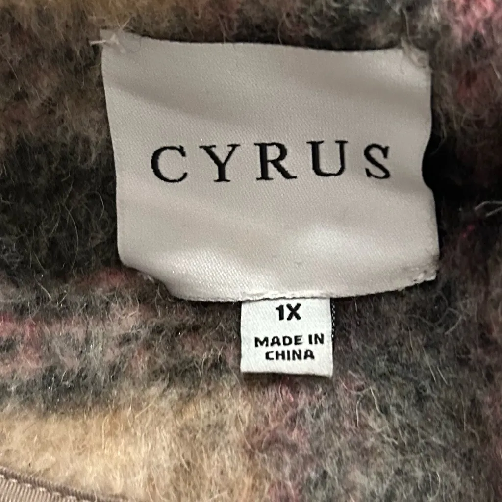 Cyrus Cream Wool Blend Coat Size 1X Style CT022201WM - Image 10