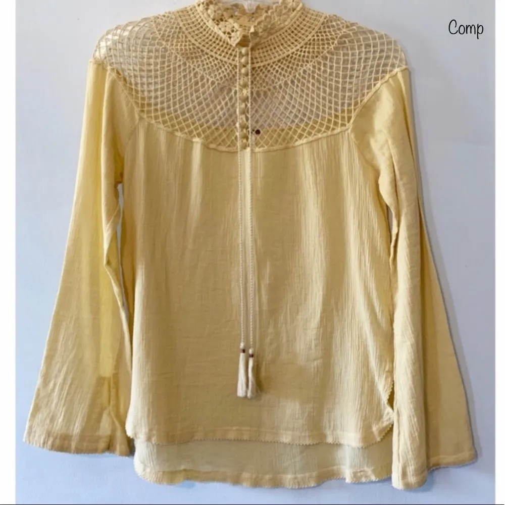 FREE PEOPLE boho gauze cotton top - Image 14