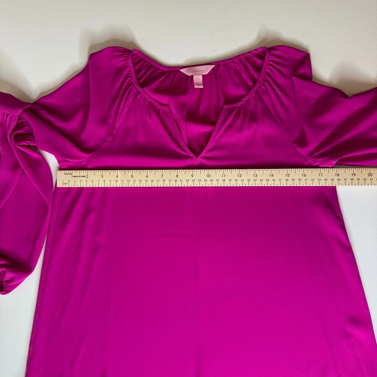 Lilly Pulitzer Womens Charleigh Top in Fucsia Pink Sz XXS Lightweight Preppy‎ - Image 12
