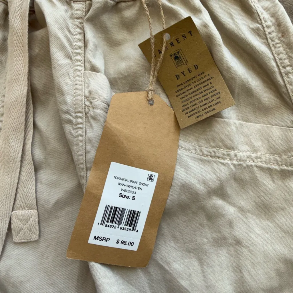 Faherty Topanga Drape Short - Wheaten size small NWT - Image 3