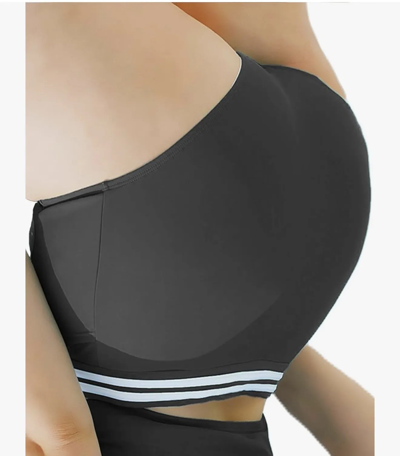 High Waisted Bikini Bottoms Tummy Control with Side Pockets Full Coverage - Image 5