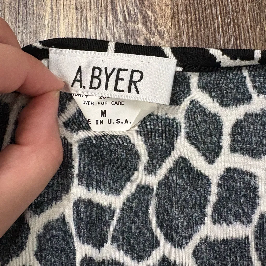 A. Byer Vintage Y2K Giraffe Animal Print Tank Top Size Medium Made in the USA - Image 3