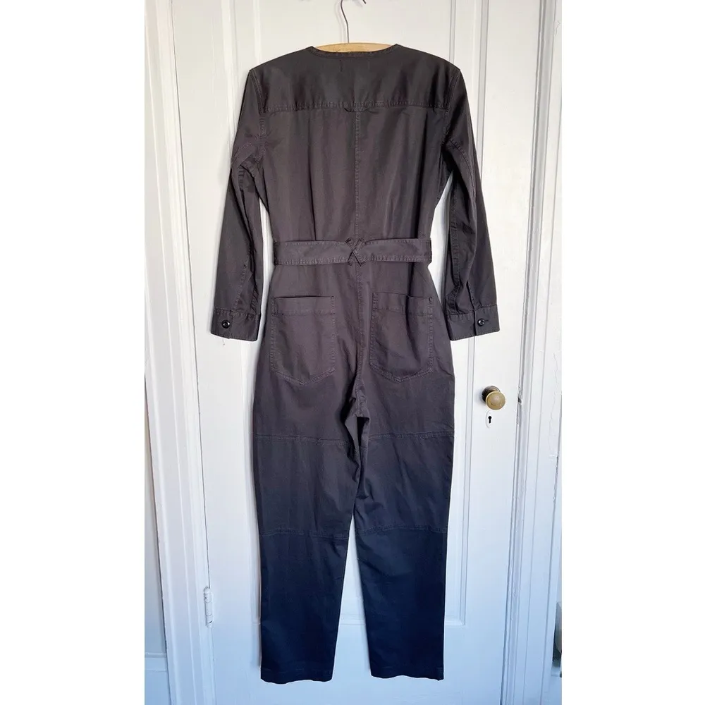 Alex Mill • Jo Belted Jumpsuit black twill utility boilersuit coverall tie waist - Image 11