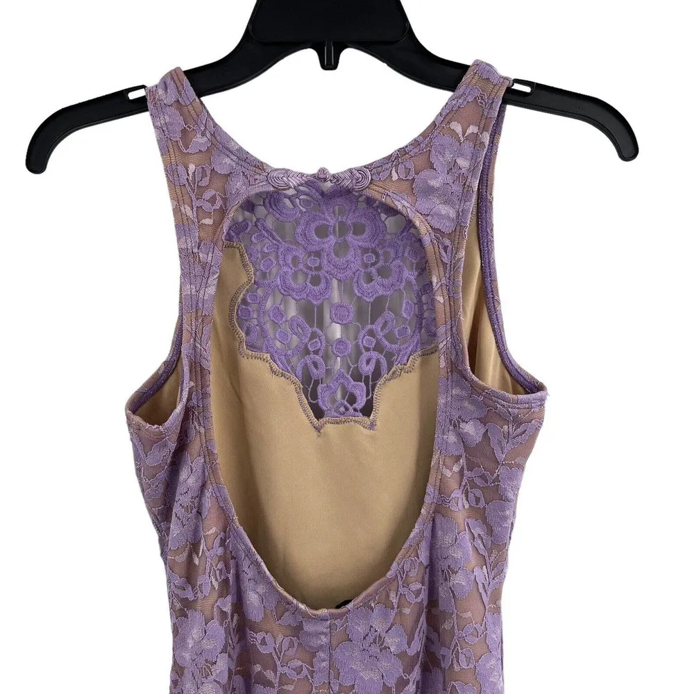 Dress The Population One Rad Girl Purple Lace Dress Medium New - Image 6