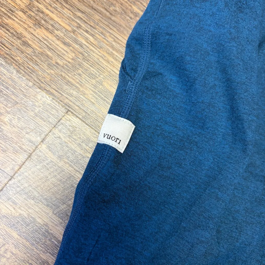 Vuori Performance Jogger Pants Soft Womens Small Indigo Heather Teal Athleisure - Image 12