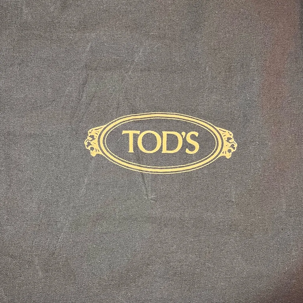 TOD’S Brown Drawstring Dust Bag Designer Small 9.75” x 14” - Image 2