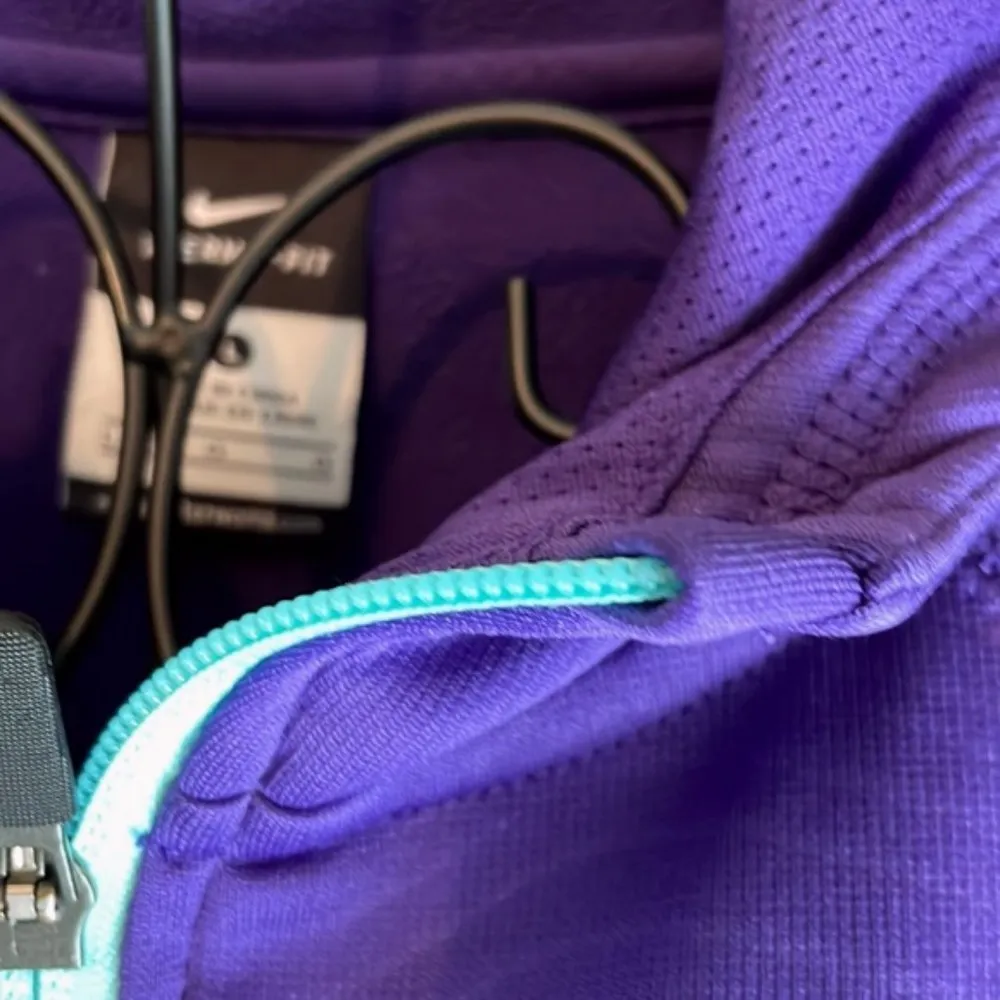 Kevin Durant KD Thermal Fit Purple Full Zip Swoosh Hoodie L - Image 8