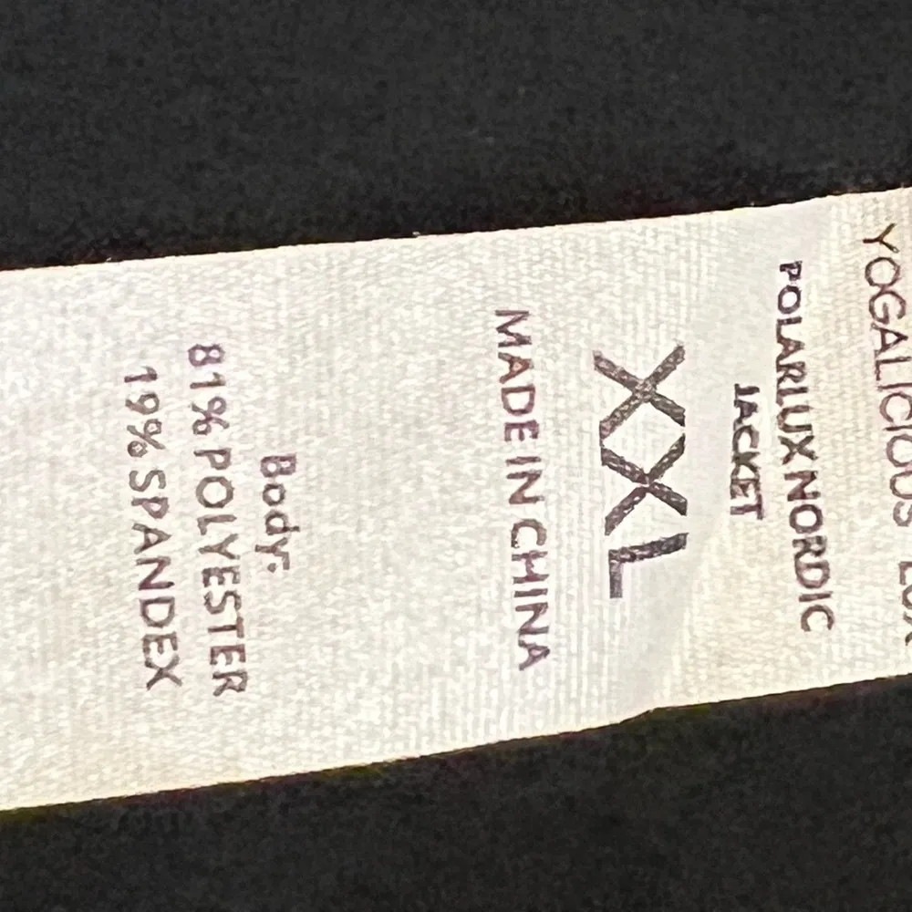 90 Degree by Reflex yogalicious Lux full zip jacket black size XXL - Image 8