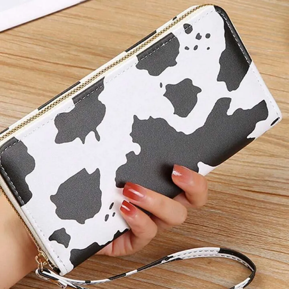 Wild Western Highland Cow Purse, Cowhide cluch & wristlet $20 Black - Image 5