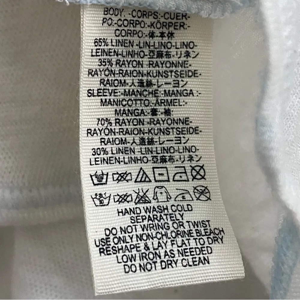 FREE PEOPLE We The Free Never Give Up Oversized Top V Neck Tee in Ivory White XS - Image 8