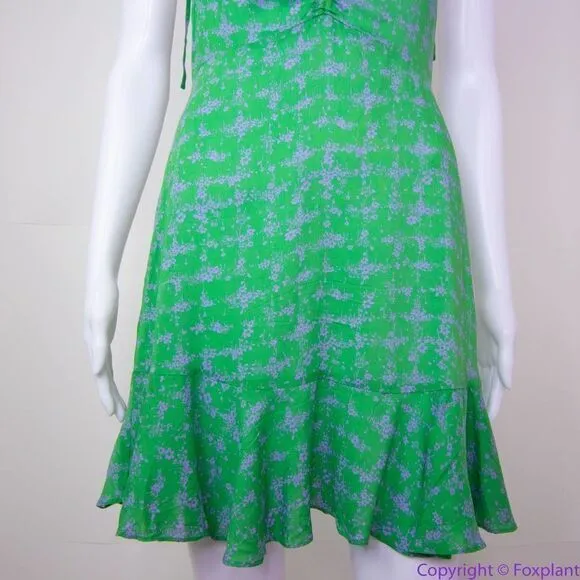 NEW Intimately Free People Caught Up Printed Slip Dress, Green, XS‎ - Image 6