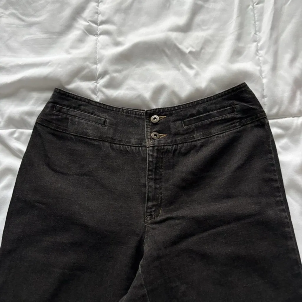 Vintage 80s 90s Y2K Lizwear Jeans Womens Black Denim Cotton High Rise Grunge Size undefined - Image 2