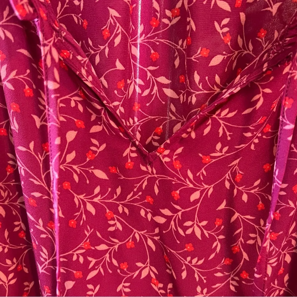 Georgette ruffle swing dress size large NWT - Image 7