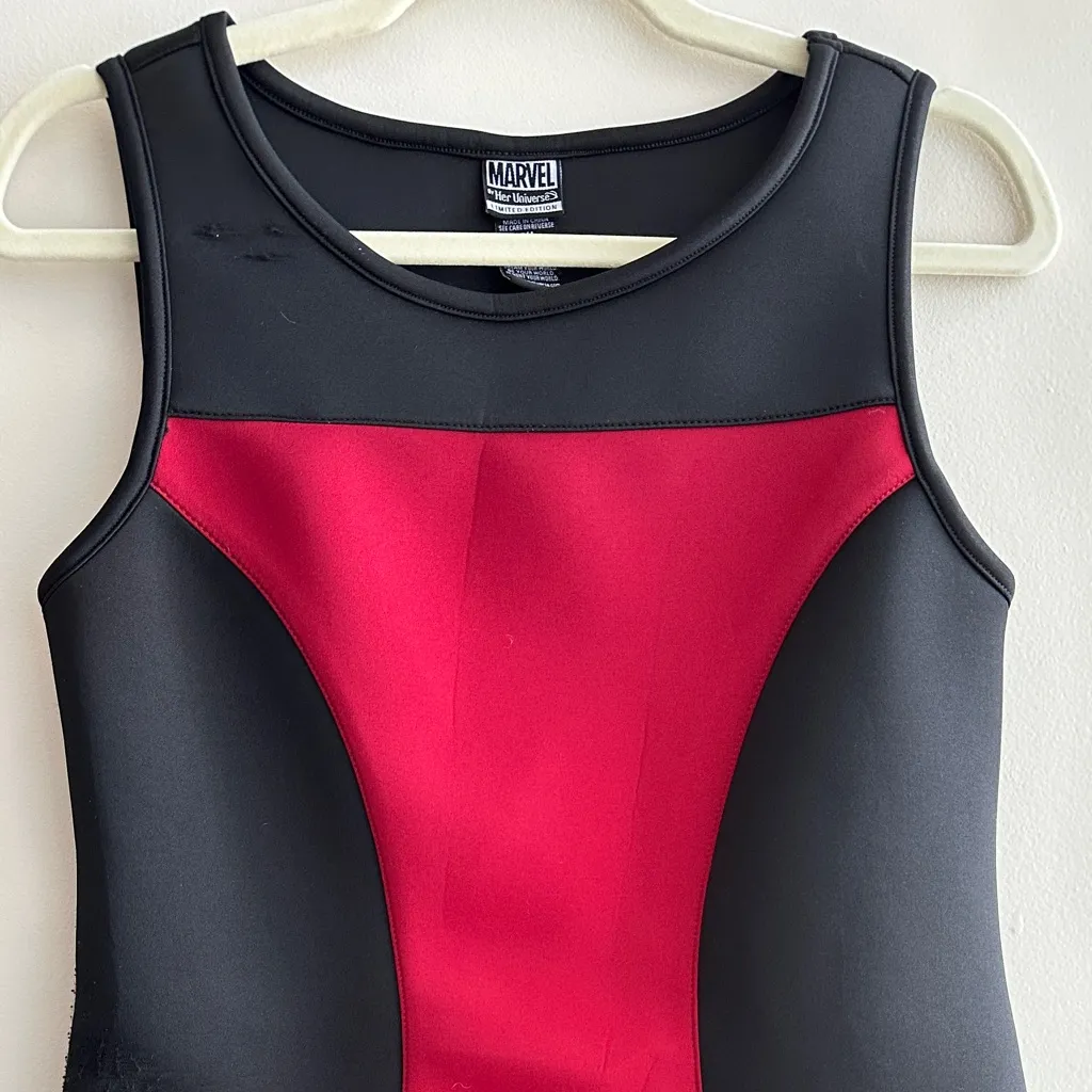 Marvel By Her Universe Black Widow Dress, Red and Black Dress, Size SM - Image 6