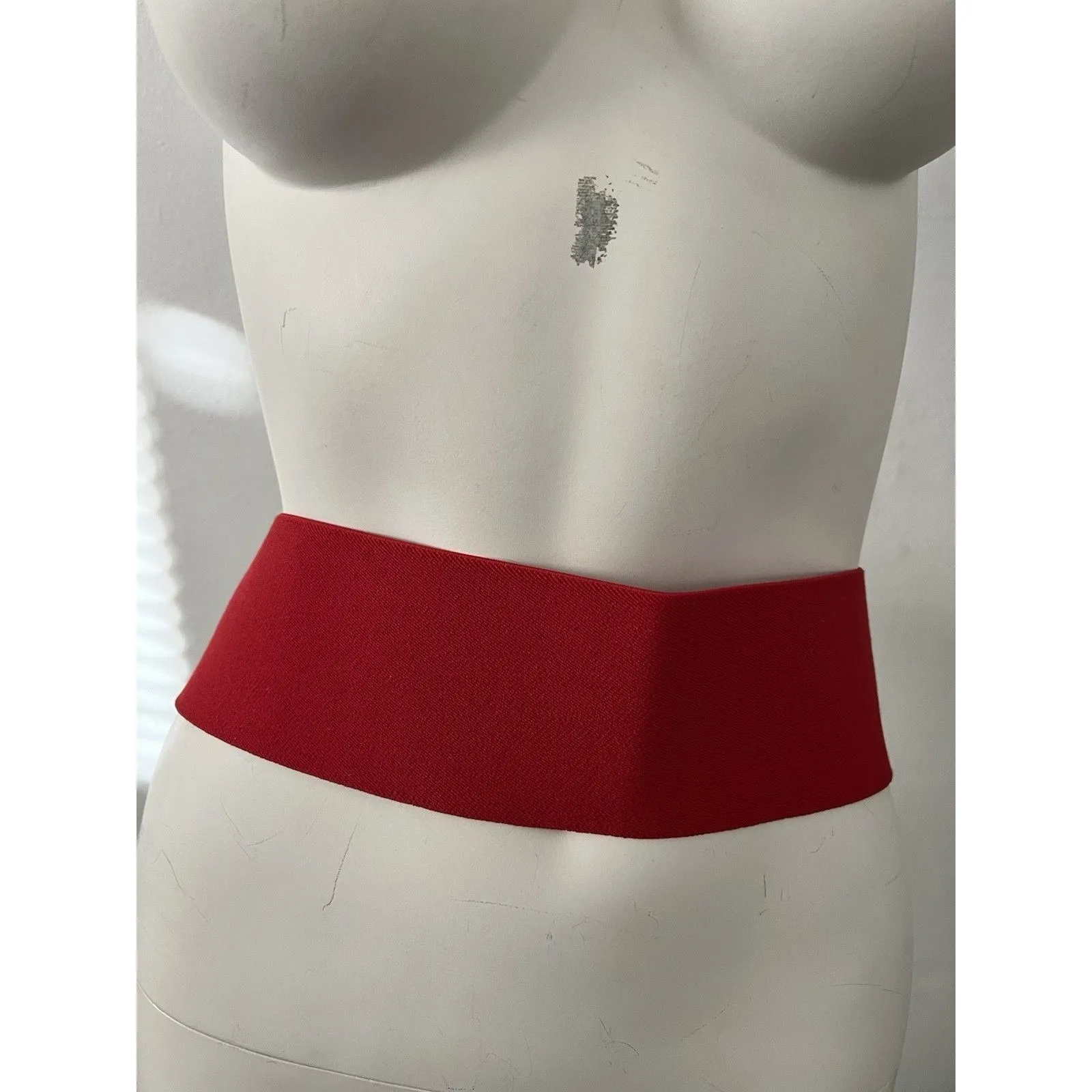 80s Ann Taylor Wide Waist Belt Patent Leather M/L  Retro Glam Holiday Occasion - Image 4