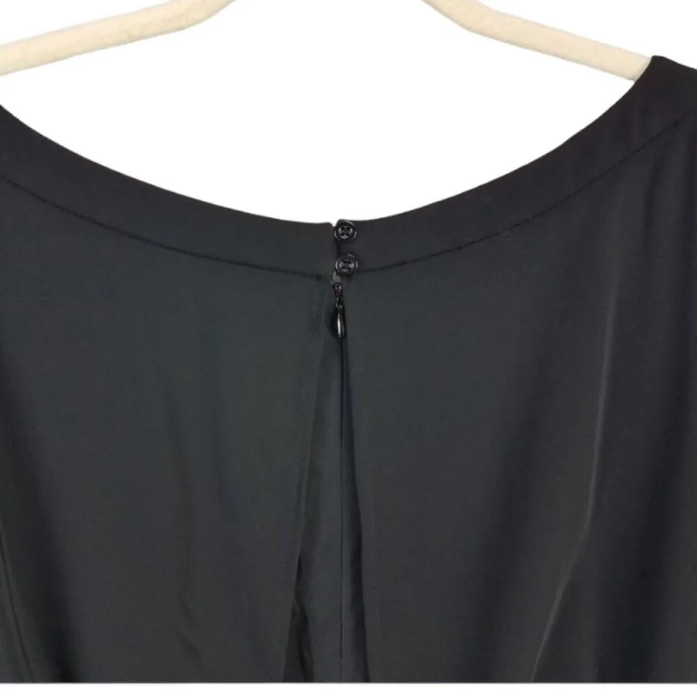 Eliza J Wide Leg Cap Sleeve Jumpsuit Black 14 NWT - Image 8