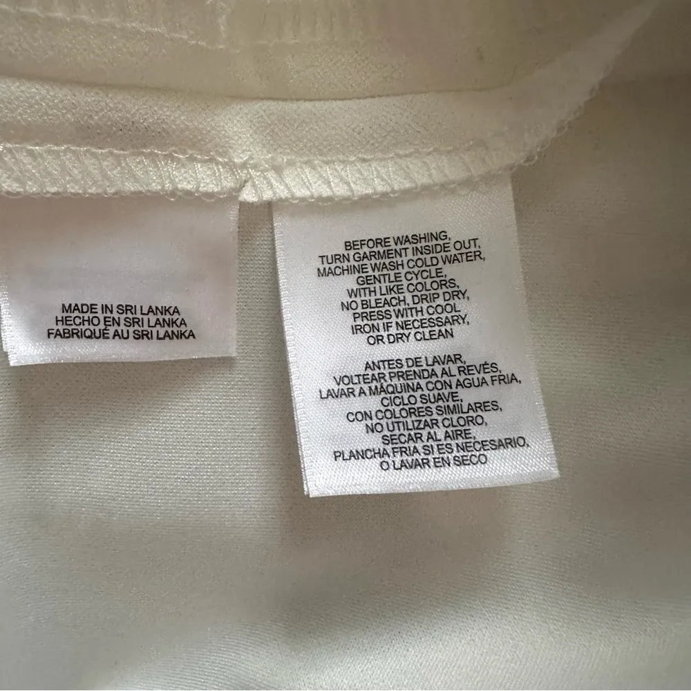 Anne Klein Petite Dress Ivory Black Floral Print Bottom Sleeveless Dress Size 2P - Image 11