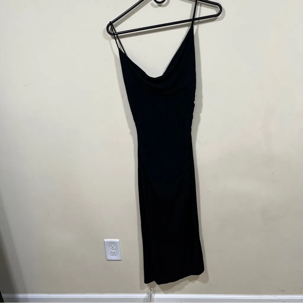 Diane von Furstenberg Vintage Olsen Black Maxi Long Gown Dress US 2 straps slim - Image 4