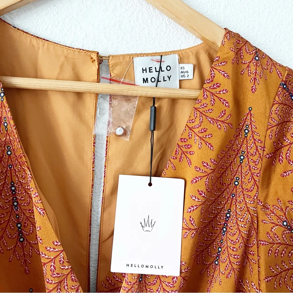 Hello Molly Midnight Noise Romper in Rust - Image 4