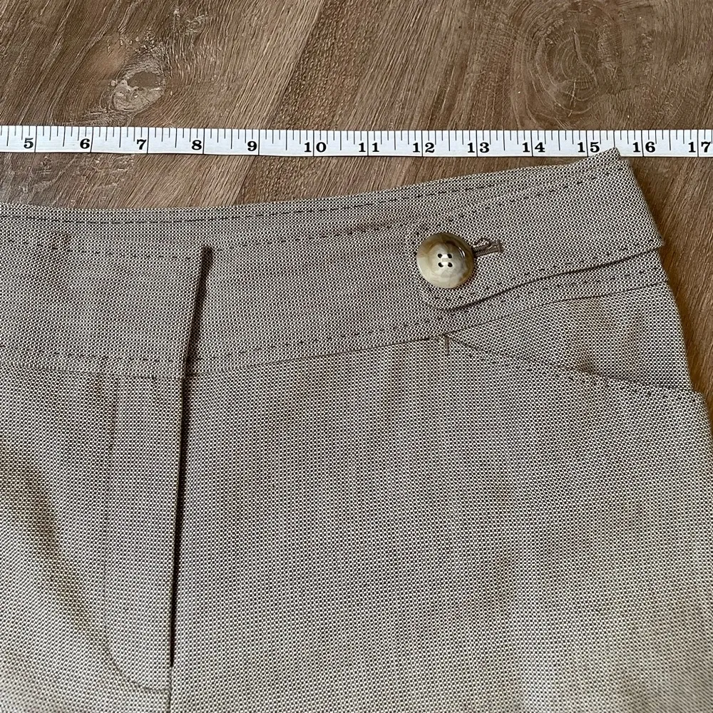 Ann Taylor taupe brown crop dress pants ~ button detail pockets ~ women’s size 6 - Image 11