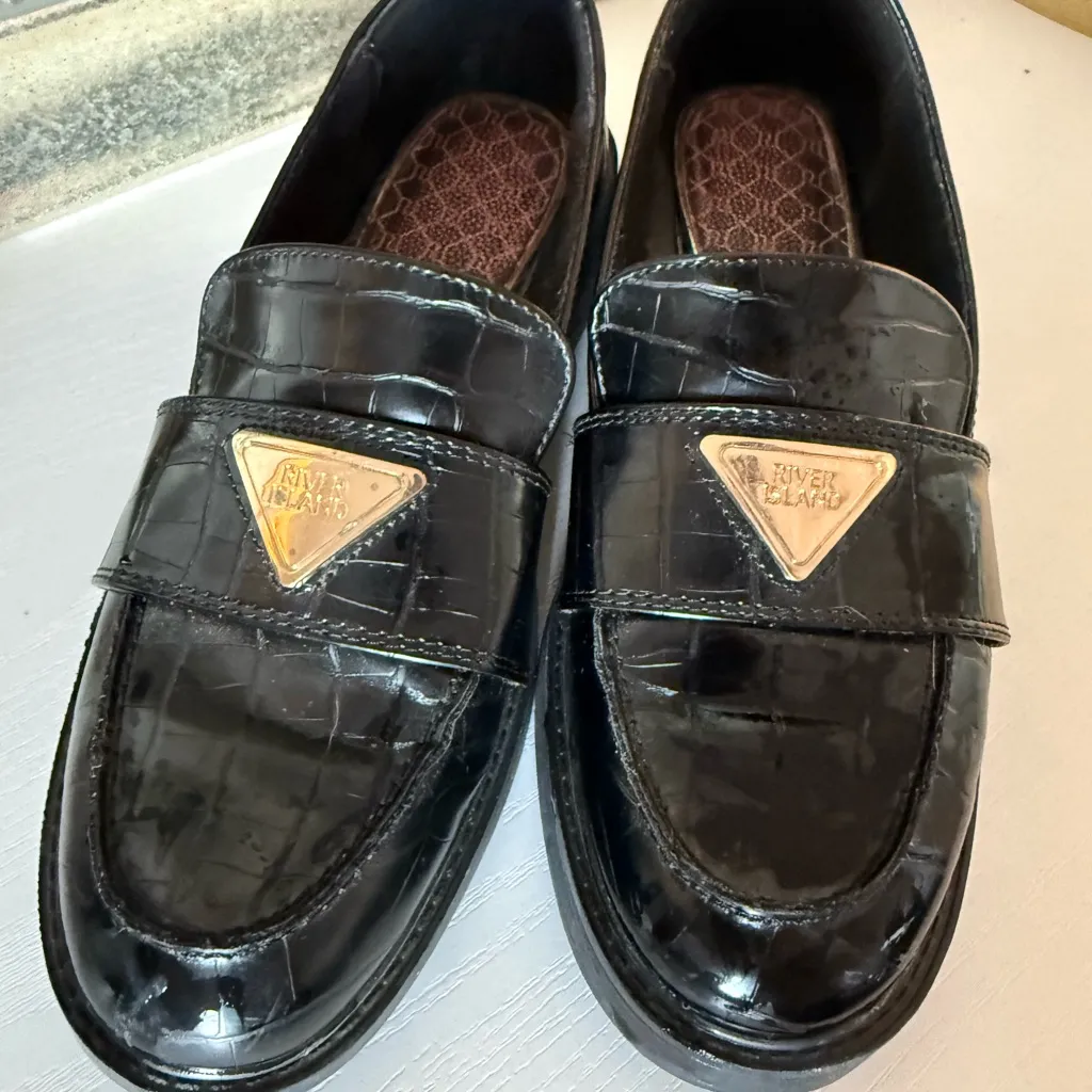 River Island Black Loafers - Image 4